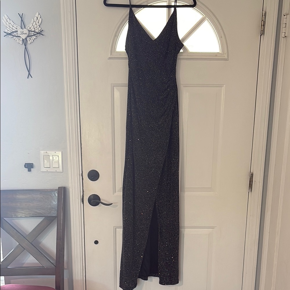 Betsy & Adam Black Maxi Dress